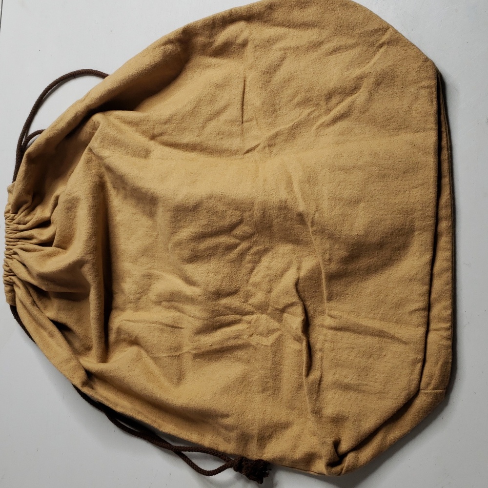 Louis Vuitton 100% Cotton Large Logo Drawstring Dust Bag Soft Neutral Italy - Picture 5 of 11